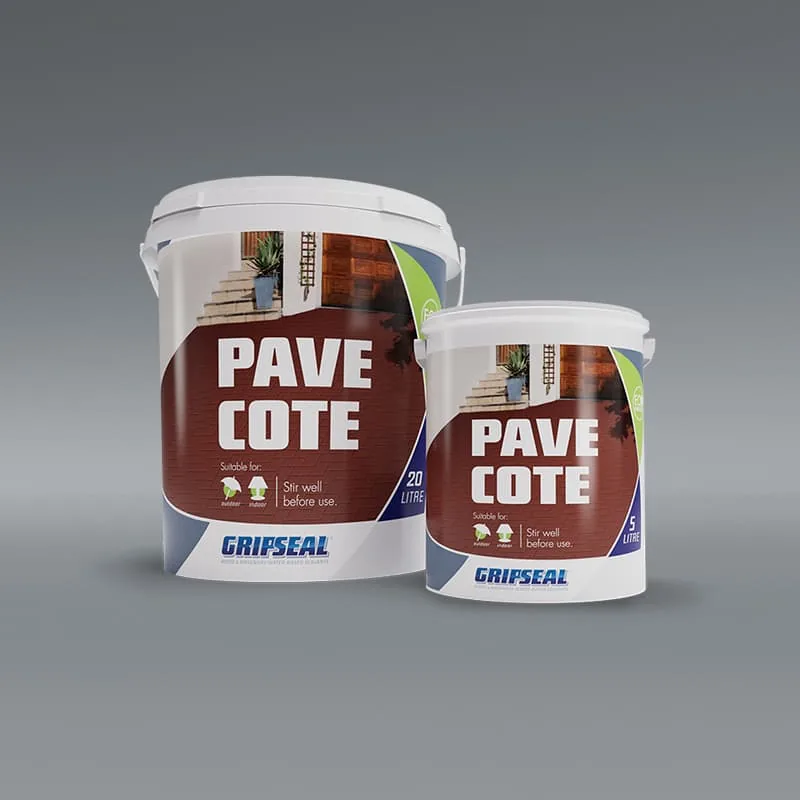 GripSeal Pavecote paving sealer range – orange label system