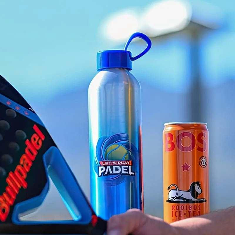 Branded Let's Play Padel water bottle