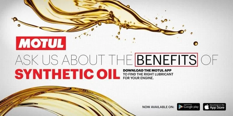 Motul Kyalami raceway billboard with oil splash