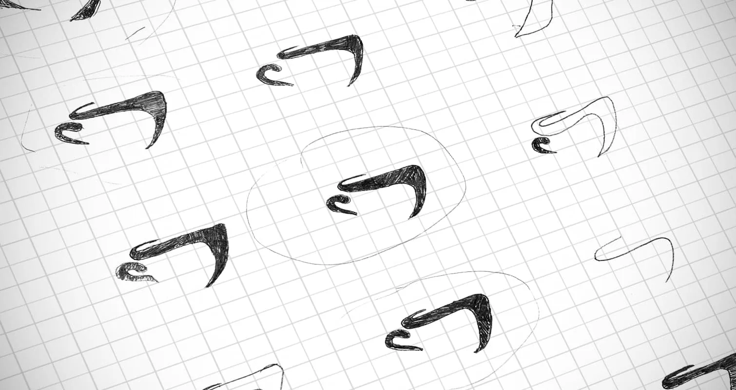 Titanium Coffee sketches and logo construction