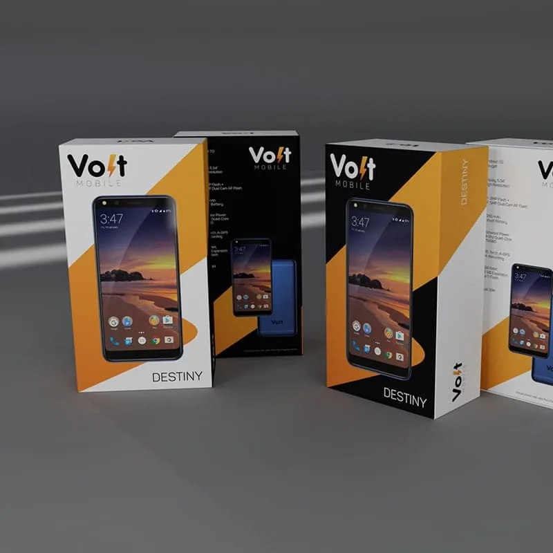 Volt Mobile Destiny smartphone box packaging